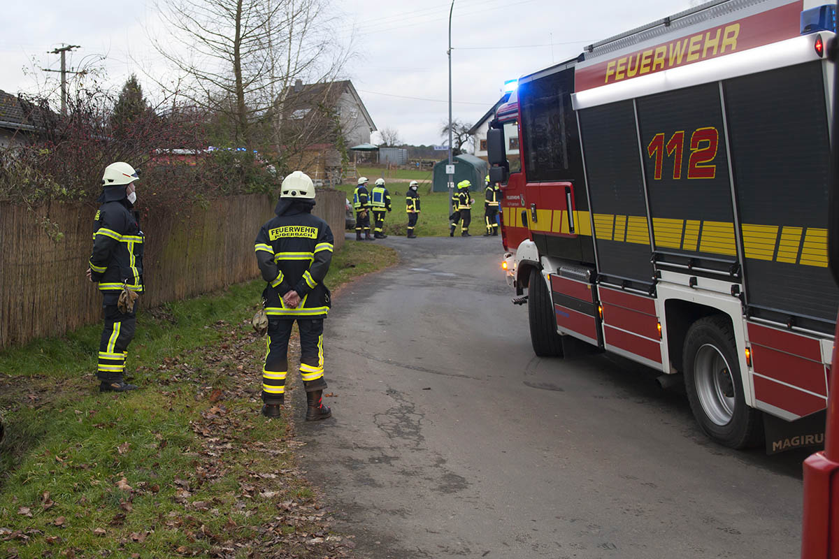 Gasaustritt in Dendert - Einsatz fr mehrere Feuerwehren