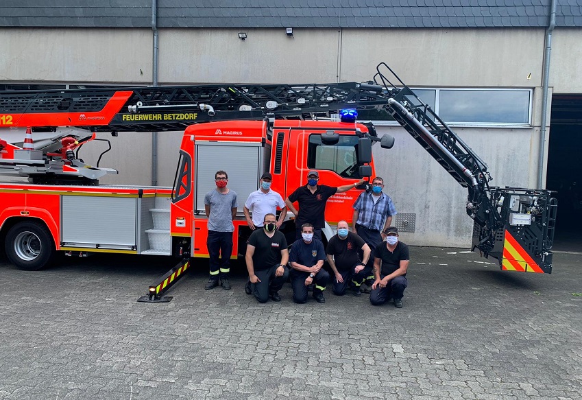 Feuerwehr Betzdorf: Ausbildung an der Drehleiter