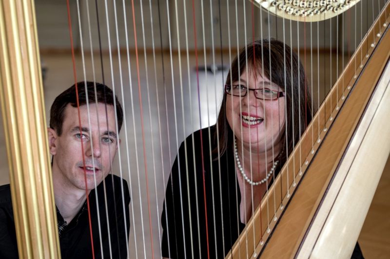 Frederic Jckel und Stephanie Zimmer bieten zauberhaft romantische Musik fr Cello und Harfe. Foto: privat