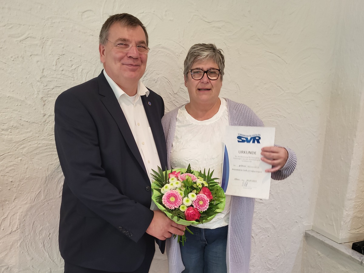Annemarie Link fr 40 Jahre aktive Trainerarbeit im SV Neptun Wissen geehrt