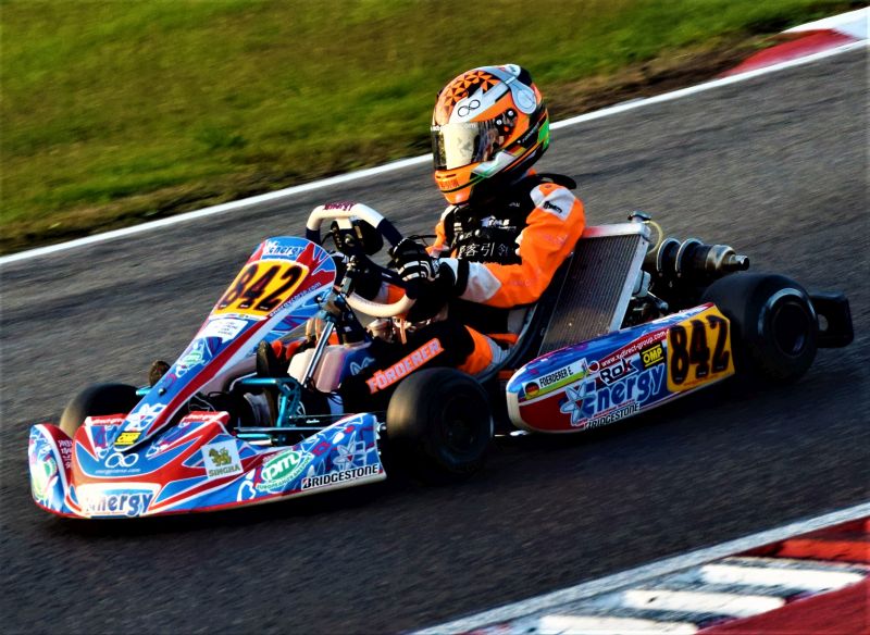 Enrico Frderer in seinem Kart. Fotos: Storm Photography