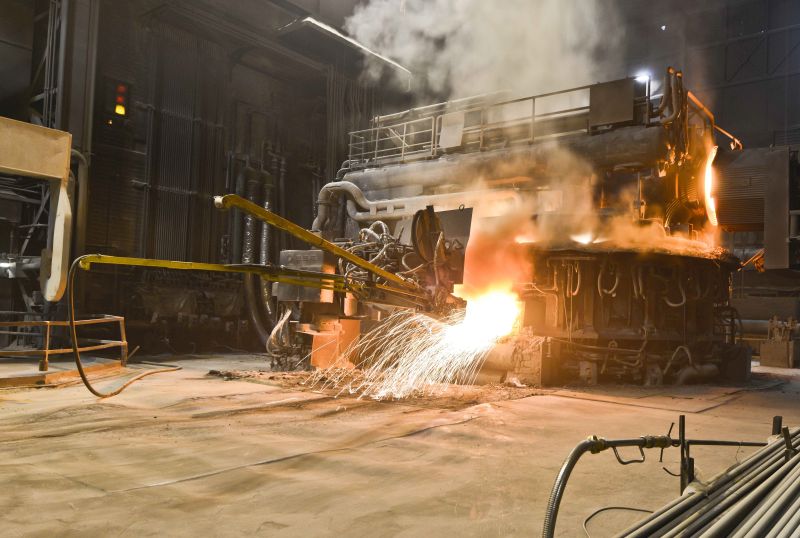 Schmelzofen in der Deutsche Edelstahlwerke GmbH in Siegen Foto: Veranstalter