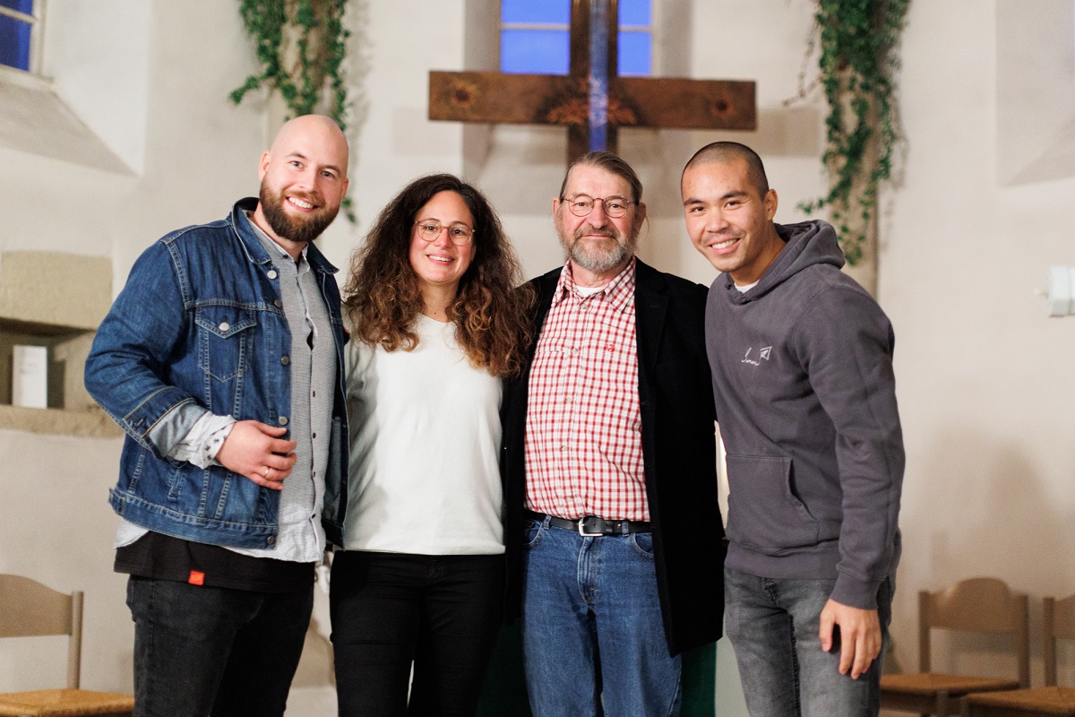 Von links: Dekanatsjugendreferent Emil Huck, die Referentin fr Gesellschaftliche Verantwortung, Nadine Bongard, den ehemaligen Dekanatsjugendreferenten Christoph Franke und Gemeindepdagoge Hieu Duong. (Foto: privat)