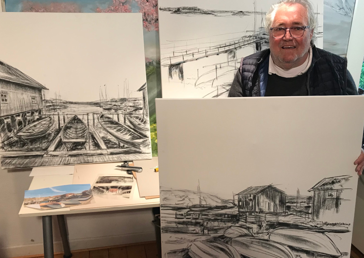 Uwe Langnickel öffnet sein Atelier und sein Haus zur Jahresausstellung. (Foto: Jutta Hoffmann)
