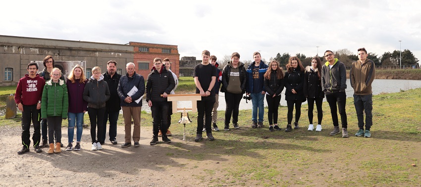 Schler des Projektes Friedensglocke 2018 in Belgien (Gedenksttte fr NS-Opfer Fort-Breendonk) (Foto: Schule)