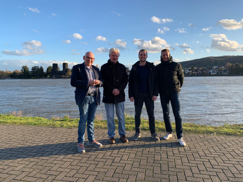 Von links: Rainer Novak, Wolfgang Reimann, Martin Diedenhofen, Markus Winkelbach. Foto: Privat
