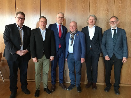Ralf Seekatz, Karsten Lucke, Markus Schulte, Michael Lieber, Hellmut Meinhof, Gerhard Wenz (v.l.n.r.) (Foto: Europa-Union)