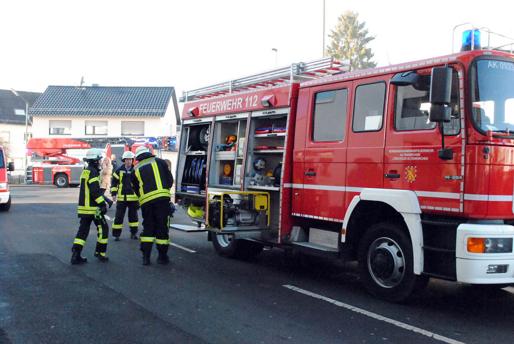 Brand in Altenkirchener Bro sorgte fr Feuerwehreinsatz