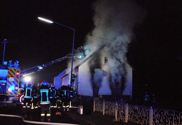 Der Brand in Obererbach (Foto: kk)