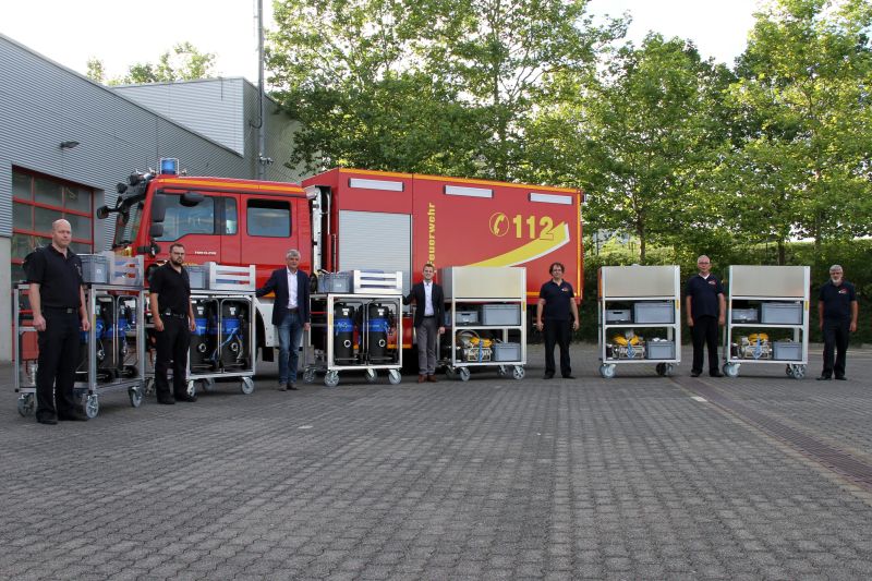 Rollcontainer fr Starkregenereignisse bei Feuerwehr Selters 