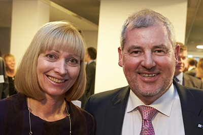 Manfred Sattler, ehemaliger Prsident der IHK Koblenz, zusammen mit Susanne Szczesny-Oing, der neuen Prsidentin der IHK Koblenz. Fotos: Thomas Frey/IHK Koblenz