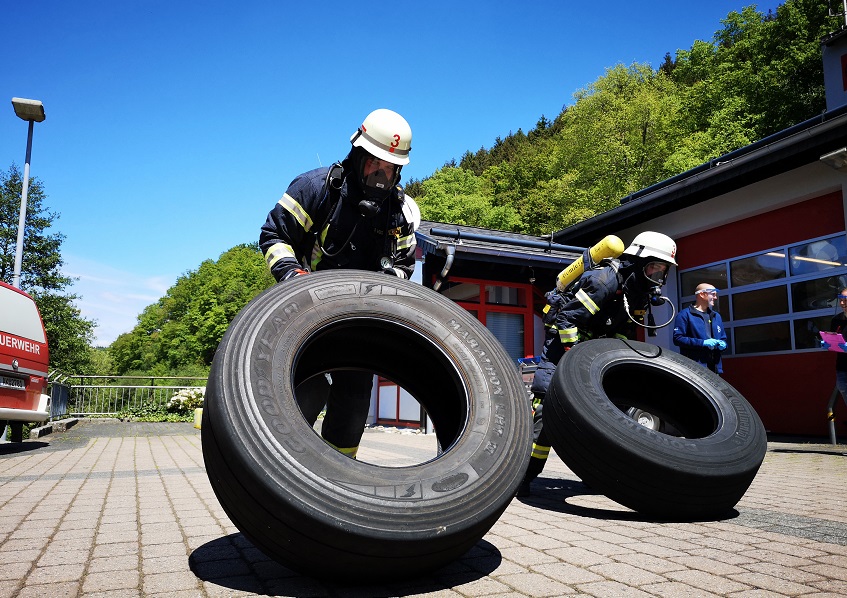 VG-Feuerwehr fhrt Belastungsbung in Eigenregie durch