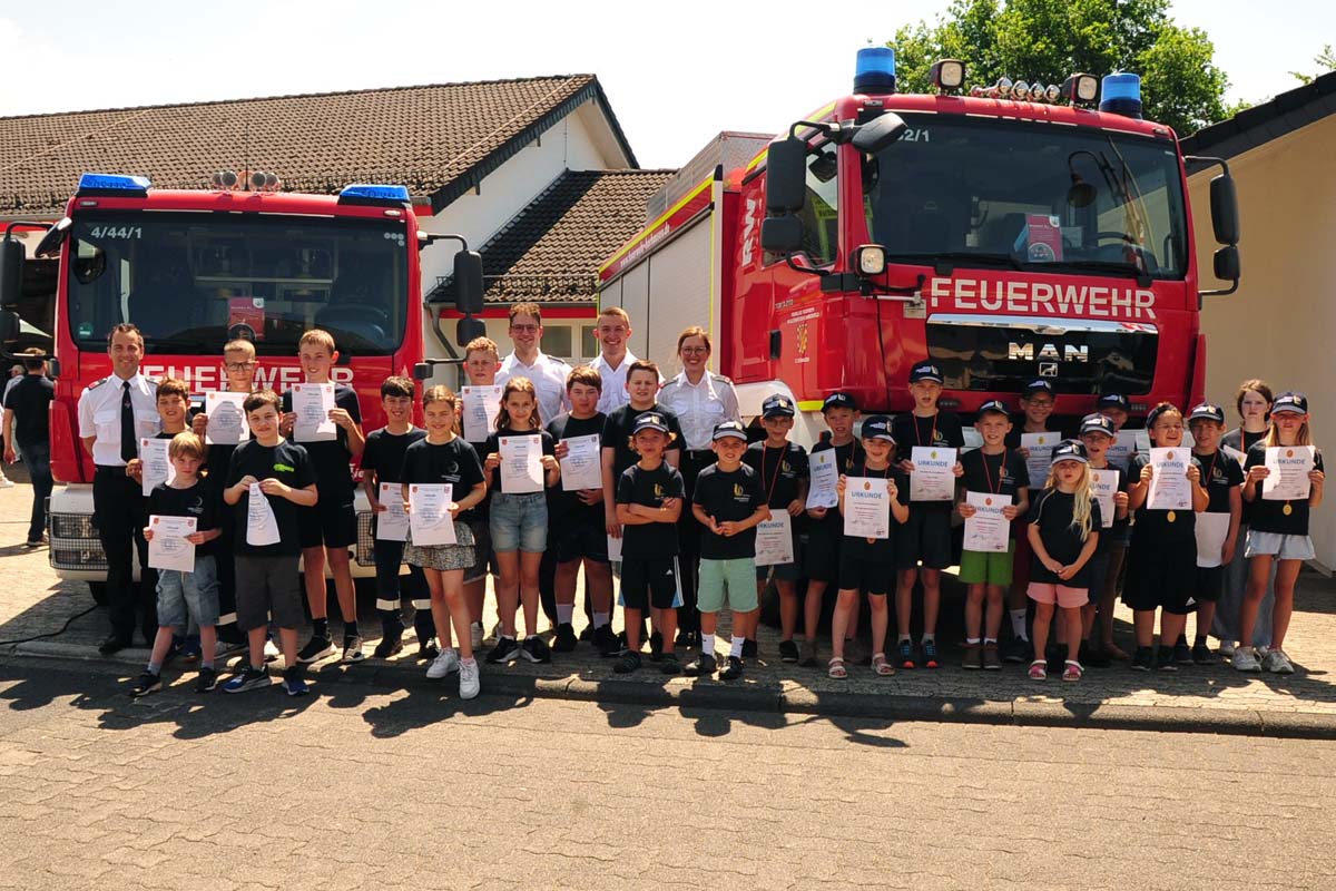 Alle ausgezeichneten mit Betreuern und Wehrf�hrung (Fotos: kk�)