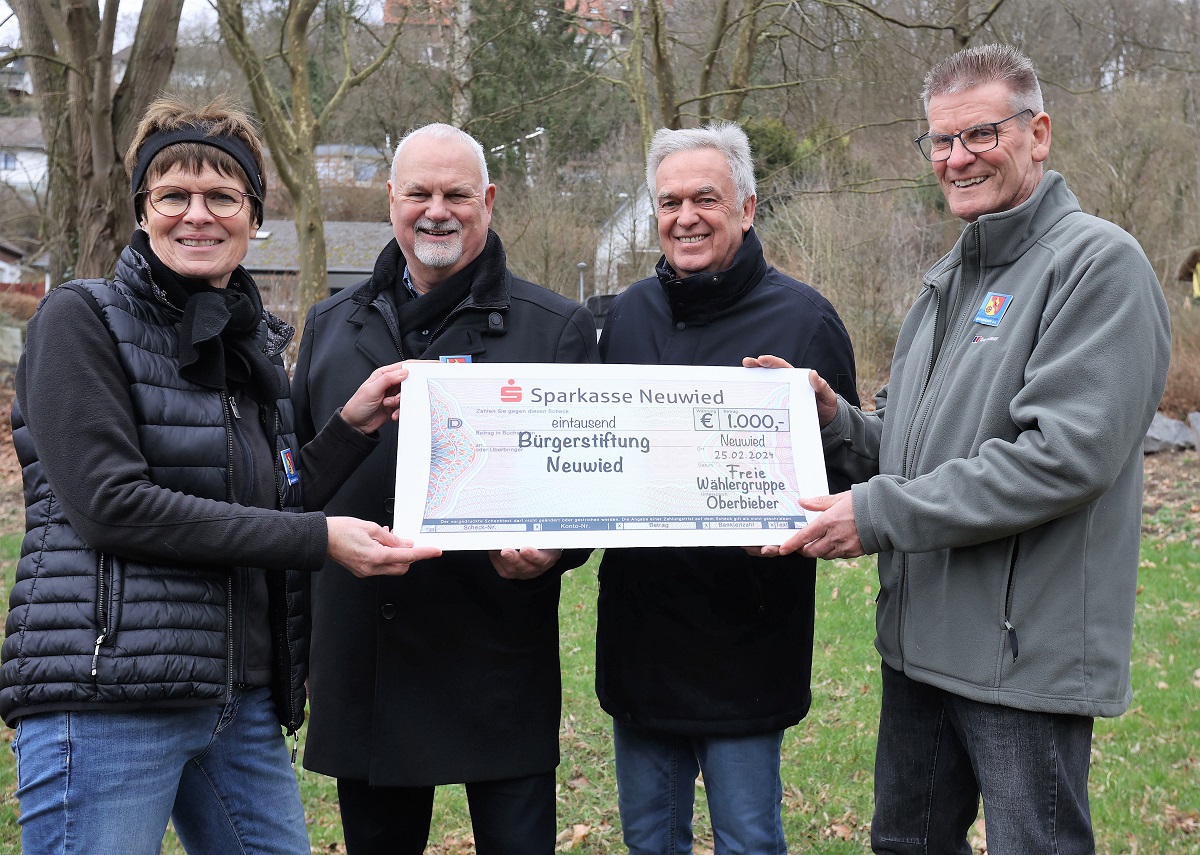 Neuwieder Brgerstiftung freut sich ber Spende der Freien Whlergruppe