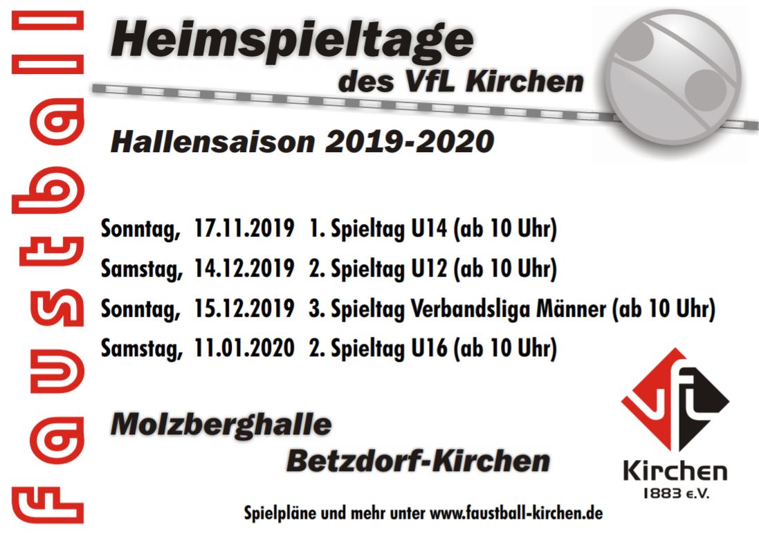 Faustball-Hallenrunde 2019/2020 startet in Krze