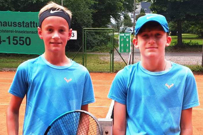 Finale U14: Janne Noah Rssling (TC Mschenbach) Paul Trster (TC Brachbach) 6:7, 6:7. Fotos: TC Steimel