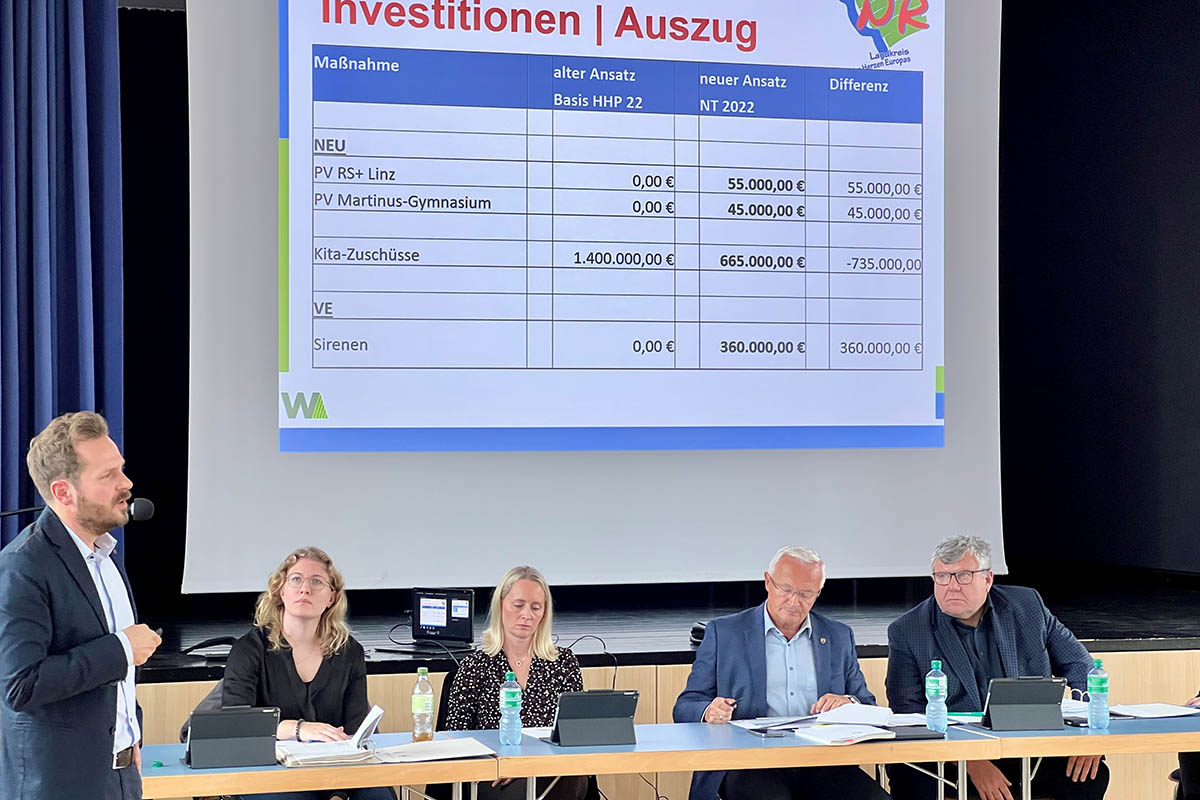 Hohe Kosten fr PNV und Flchtlinge lassen berschuss im Kreishaushalt schrumpfen