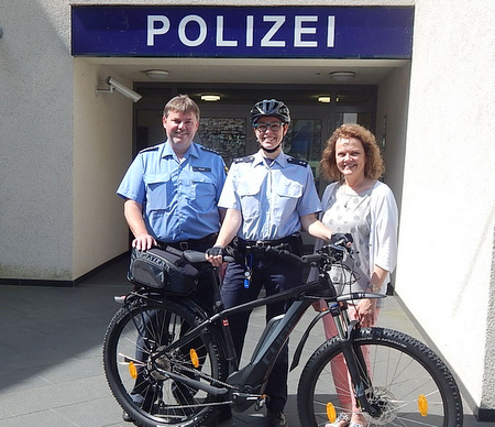 Betzdorfer Polizei fhrt jetzt E-Bike 