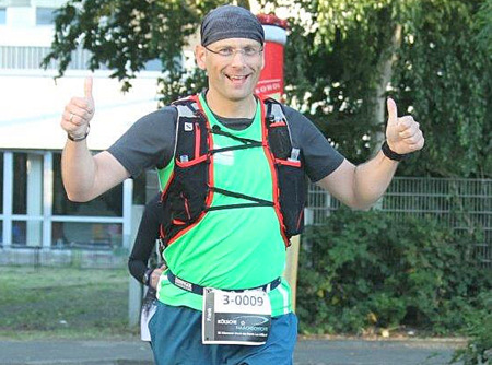 Ein Nachtultralauf ber 77 Kilometer: Frank Schultheis vom TuS Horhausen trat an und kam als Neunter ins Ziel. (Foto: TuS Horhausen) 