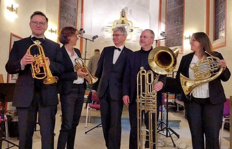"Frechblech", das Soloquintett des Evangelischen Dekanates Westerwald (Foto: Hans Althhn)