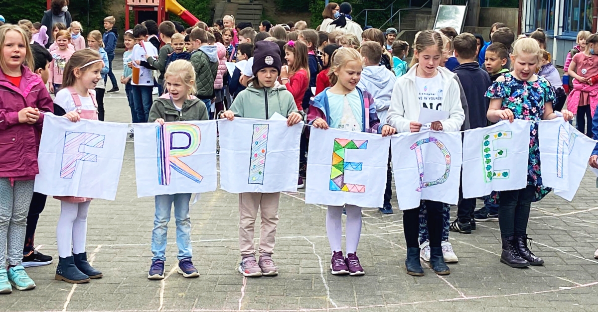Grundschüler in Hamm setzten sich für den Frieden ein: 2250 Euro kamen zusammen