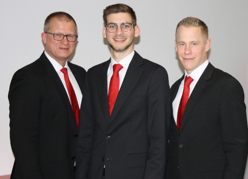 Von links: Hans-Rainer Schmitz, Daniel Mller und Christian Lichtenthler. Foto: Sparkasse