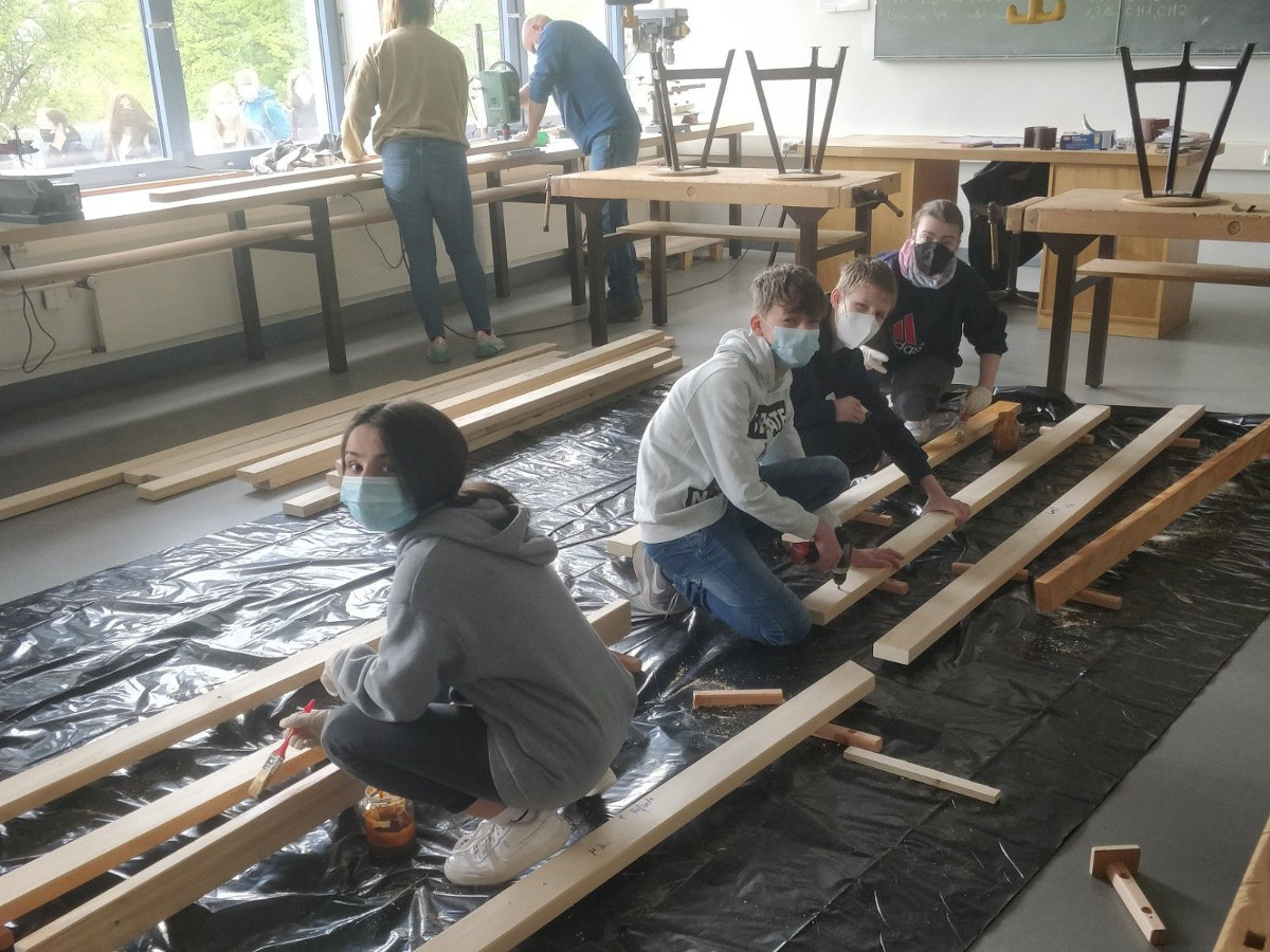 An der Westerwaldschule Gebhardshain hatten selbst die Schler, die keinen Praktikumsplatz finden konnten, viel Gelegenheit fr praktische Erfahrungen. Foto: Privat