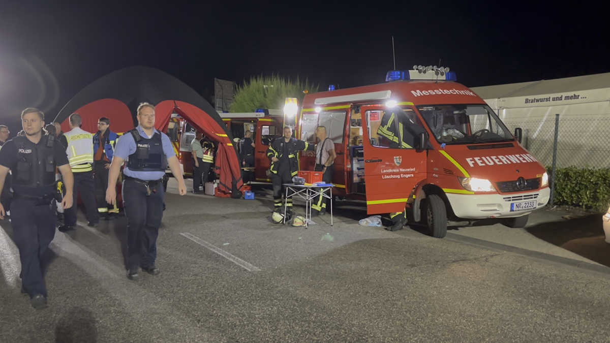 Gefahrstoffeinsatz im Gewerbegebiet Distelfeld  Feuerwehr verhindert grere Schden