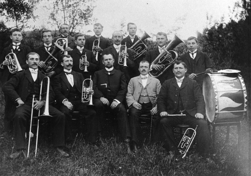 Der Evangelische Posaunenchor Gemnden gehrt zu den ltesten innerhalb der Evangelischen Kirche in Hessen und Nassau. Dieses Foto entstand um 1910. Fotos: Privat