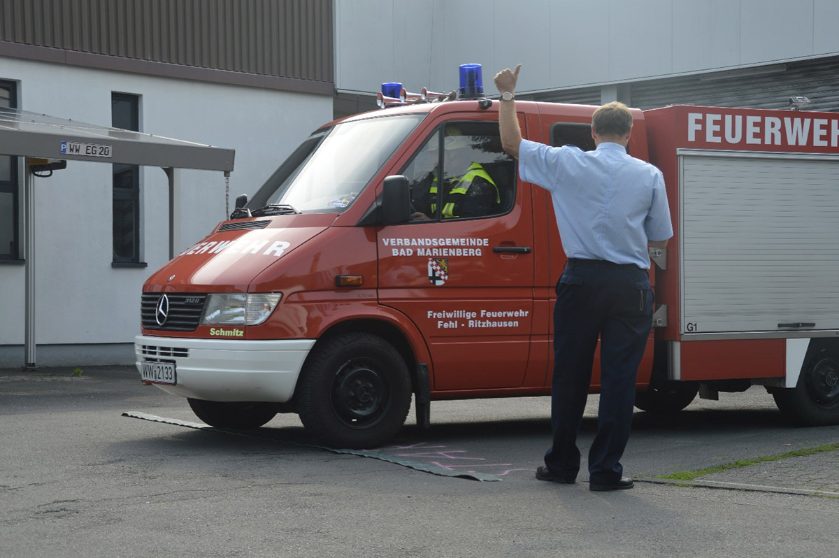 Geschicklichkeitsfahren fr Einsatzfahrer des Westerwaldkreises