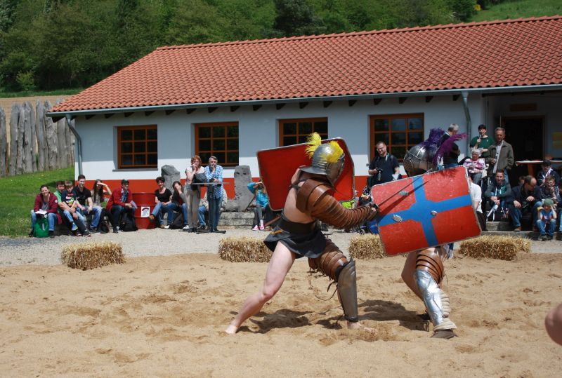 Gladiatorenkmpfe in der Rmer-Welt. Fotos: Veranstalter