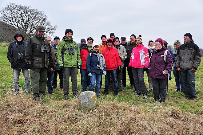 Winterwanderung entlang der Landesgrenze 