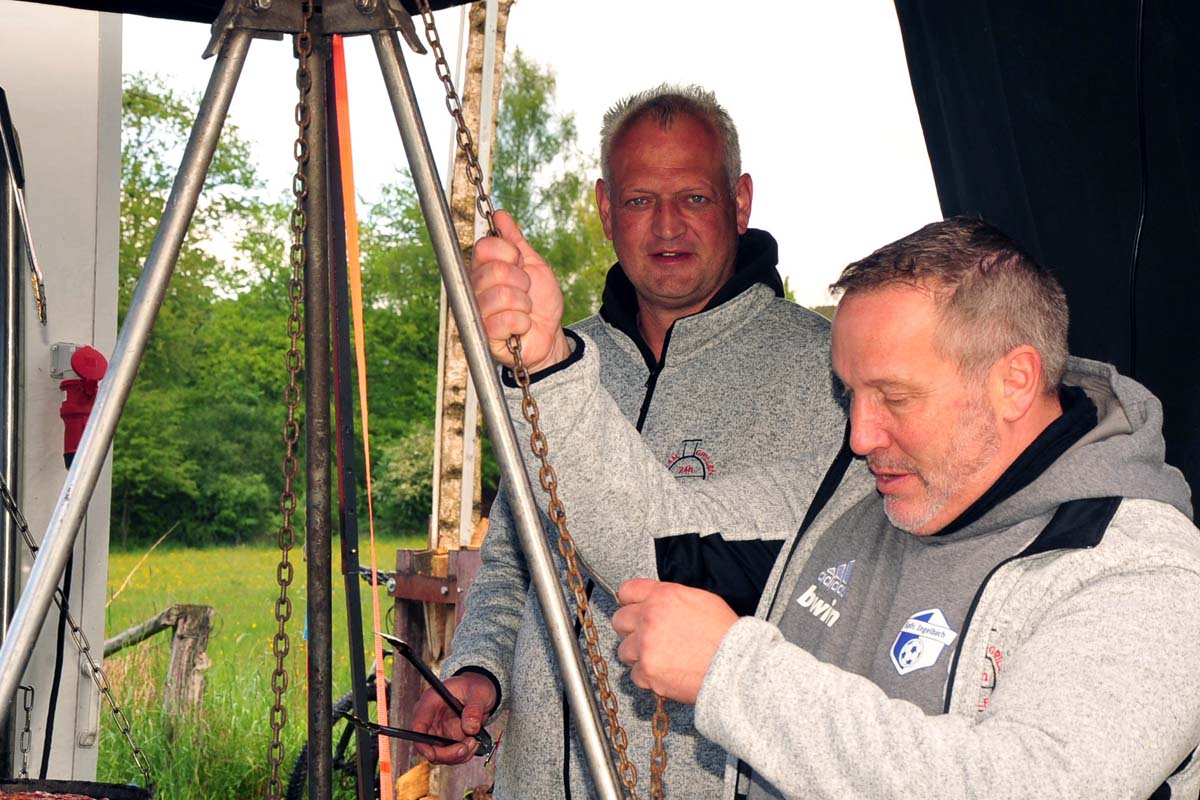 Bj�rn Birk (li.) und Ralf Kerkfeld waren mit dem Verlauf des Events zufrieden (Bilder: kk�)