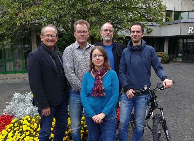 Der neue Vorstand des Ortsverbandes Altenkirchen-Flammersfeld Bndnis90/Die Grnen (vlnr.): Ulli Gondorf, Gerd Dittmann, Maria Weller, Dr. Hans-Werner Becker und Kevin Lenz (Foto: Partei)