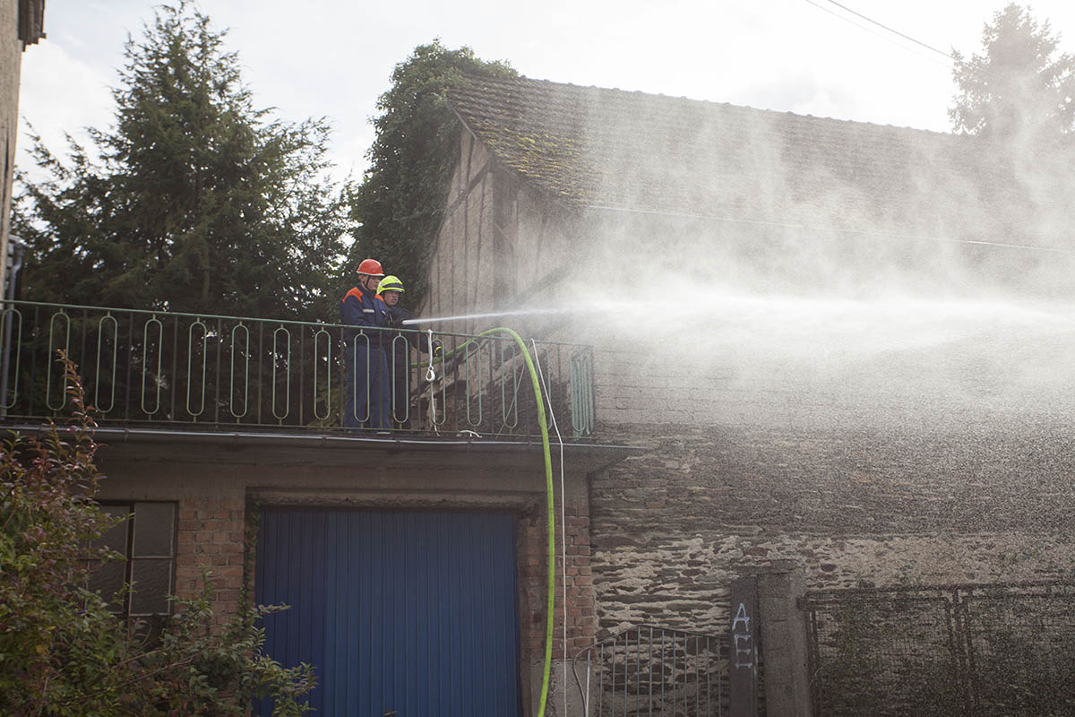 Szene aus der Abschlussbung. Fotos: Feuerwehr VG Dierdorf