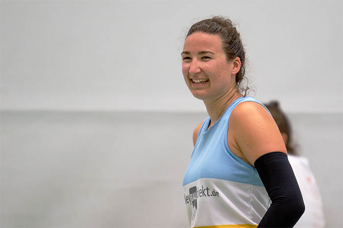 Sie ist In der Saison 2019/20 neu im Team der Deichstadtvolleys: Lisa Guillermard. Fotos: Eckhard Schwabe/PhotoVision 