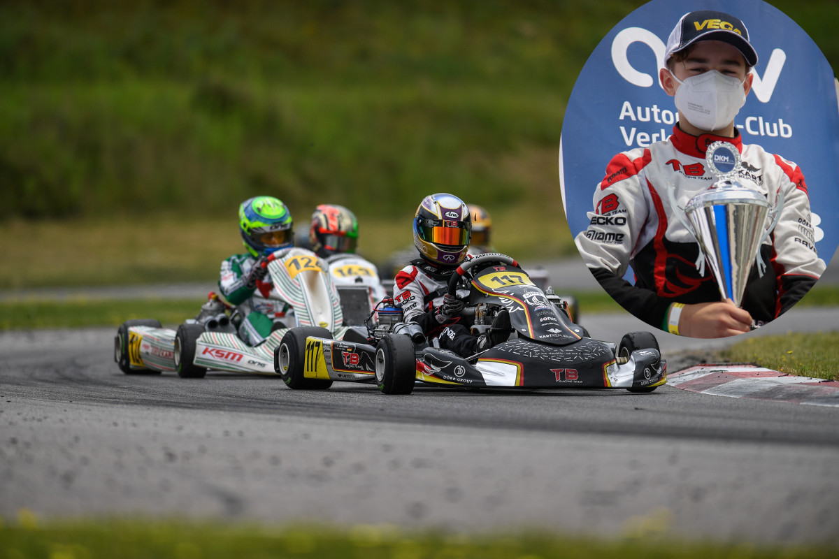 Tom Kalender, Nachwuchstalent aus Hamm/Sieg, gehrte beim zweiten Rennen der Deutschen Junioren-Kart-Meisterschaft (DJKM) zu den Top-Piloten. Fotos: Fast-Media