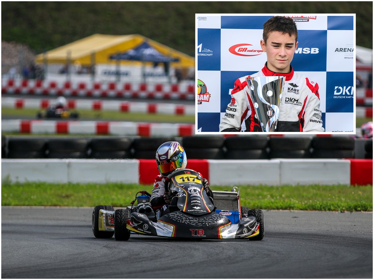 Tom Kalender auf Platz drei in Deutscher Junioren Kart-Meisterschaft