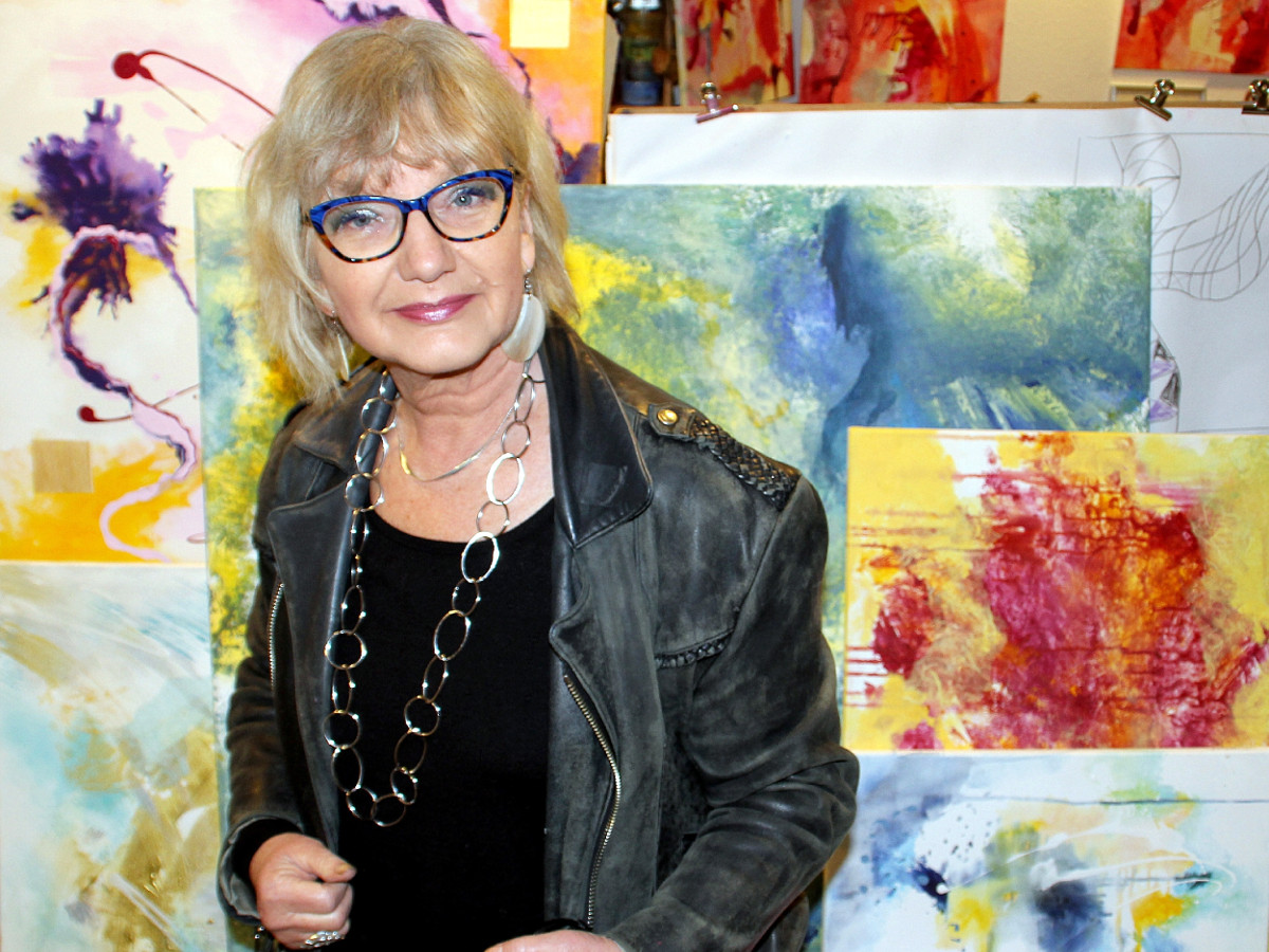 Petra Moser feiert zehn Jahre Atelier unter der berschrift "Immer wieder jetzt!" (Foto: Privat)