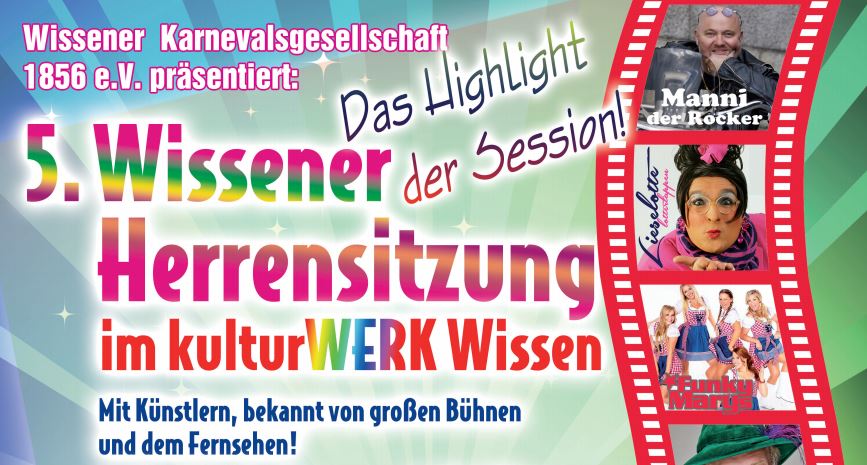 5. Herrensitzung der KG Wissen im Kulturwerk