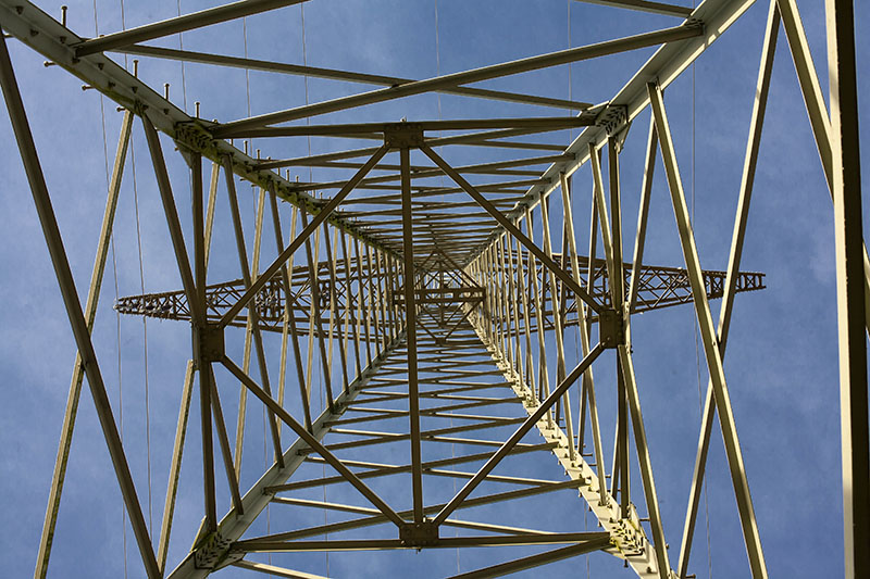 Arbeiten am Stromnetz bei Hahn am See