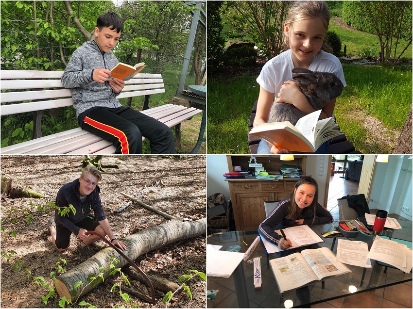 Eine kleine Auswahl der Fotos aus dem Homeschooling der MDRSP in Wissen (Fotos: Schule) 