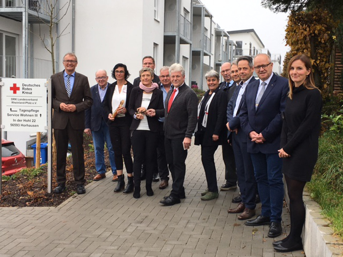 Das rheinland-pflzische Rote Kreuz feierte krzlich die Einweihung des DRK-Service Wohnen und der DRK-Tagespflege in Horhausen. (Foto: DRK)