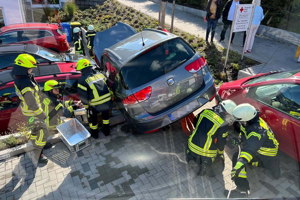 Verkehrsunfall in Horhausen  Mann verwechselte Gas und Bremse