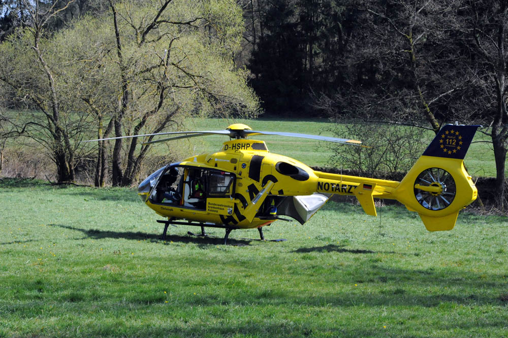 Motorradunfall auf der B 256  Fahrer unter Alkoholeinfluss