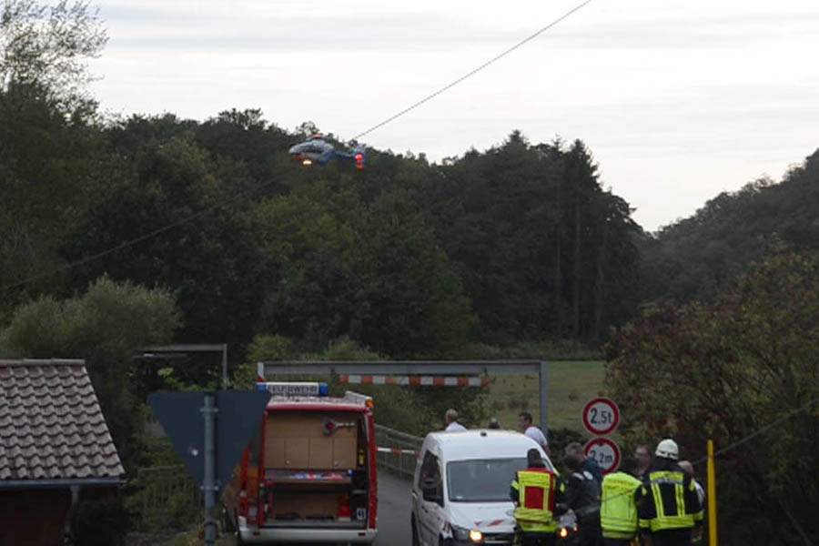 Hubschrauberabsturz in Oberlahr (Foto: Archiv/Uwe Schumann)