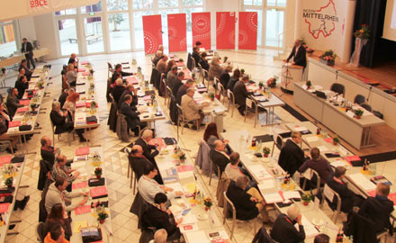 Die Delegiertenkonferenz der IG BCE Mittelrhein setzte ein klares Zeichen gegen Rechts. Foto: IG BCE