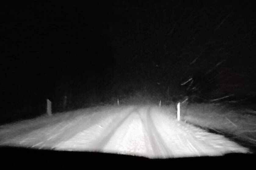 So knnte es in der Nacht auf unseren Straen im Westerwald aussehen. Foto: Wolfgang Tischler