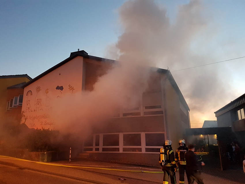 Nur eine bung zum Glck. Fotos: Feuerwehr Gromaischeid