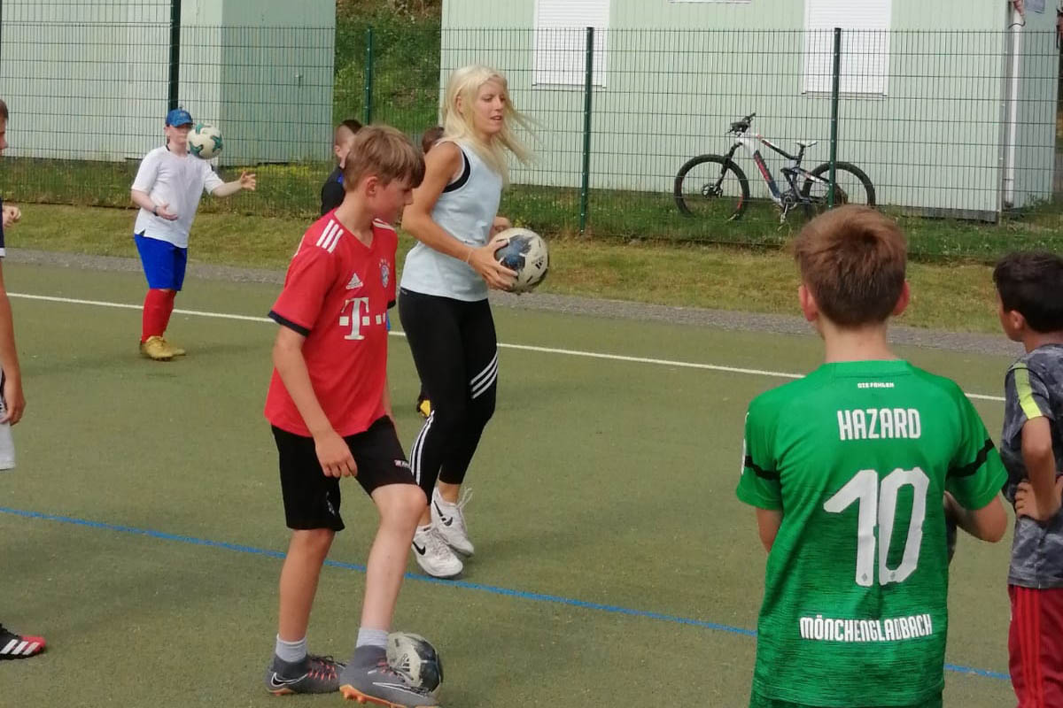 Personaltrainerin bei den Juniorenfuballern JSG Wiedtal